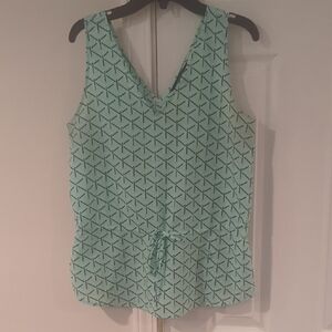 Banana Republic Green Sleeveless Tank Top